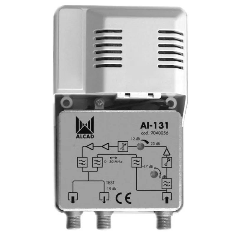 Купить Усилитель Alcad Al-131 1вх. 2вых. (113/99 dBmkV) ДМВ-МВ
